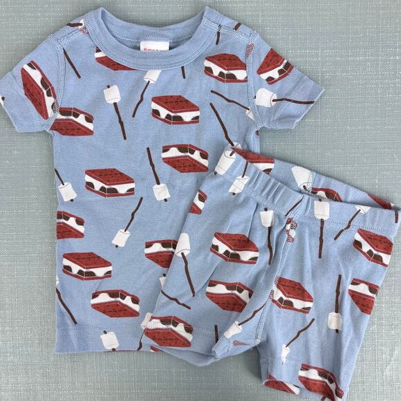 Hanna Andersson S'mores Short John Pajamas 80 cm 18-24 Months - Picture 7 of 7